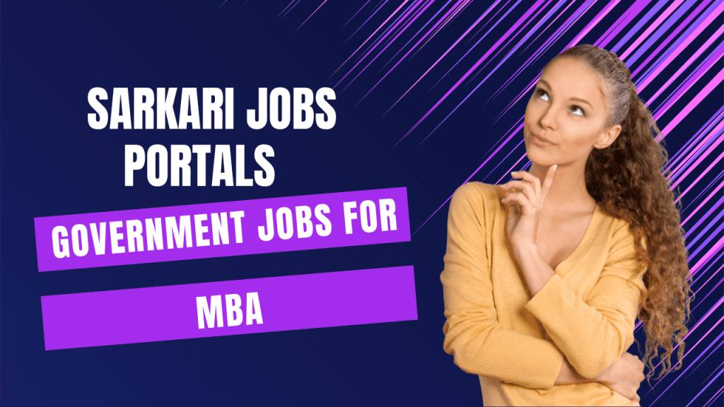 Government jobs for MBA